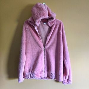 Colorful Planet zip up hoodie, size 14/16.